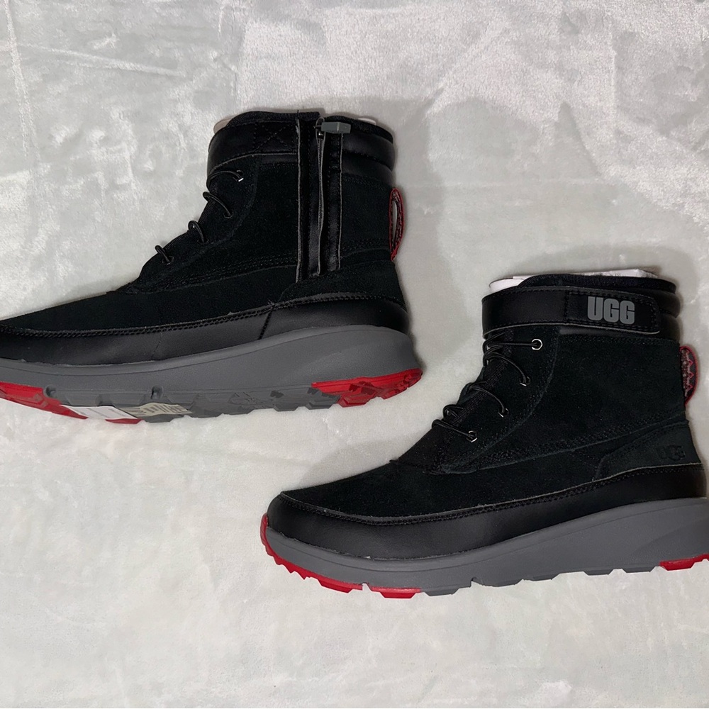 UGG Black and Red Boots
